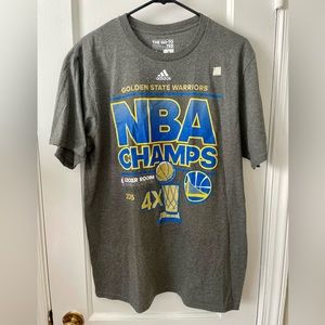 Adidas Golden State Warriors 2015 NBA Finals Champions T-Shirt; NWOT - Large